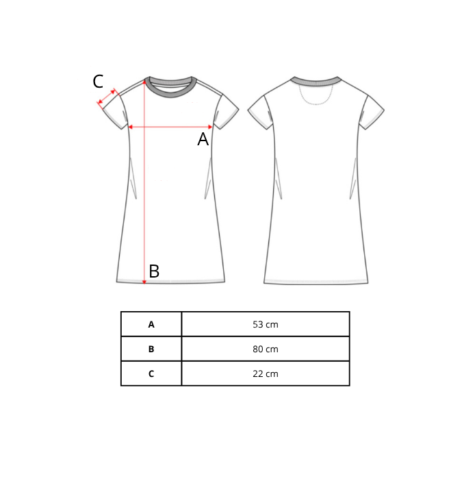 Robe droite en coton made in France