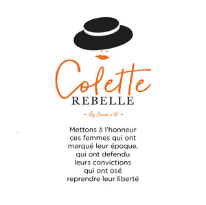 T-shirt femme en coton Made in France "Colette la rebelle" léopard