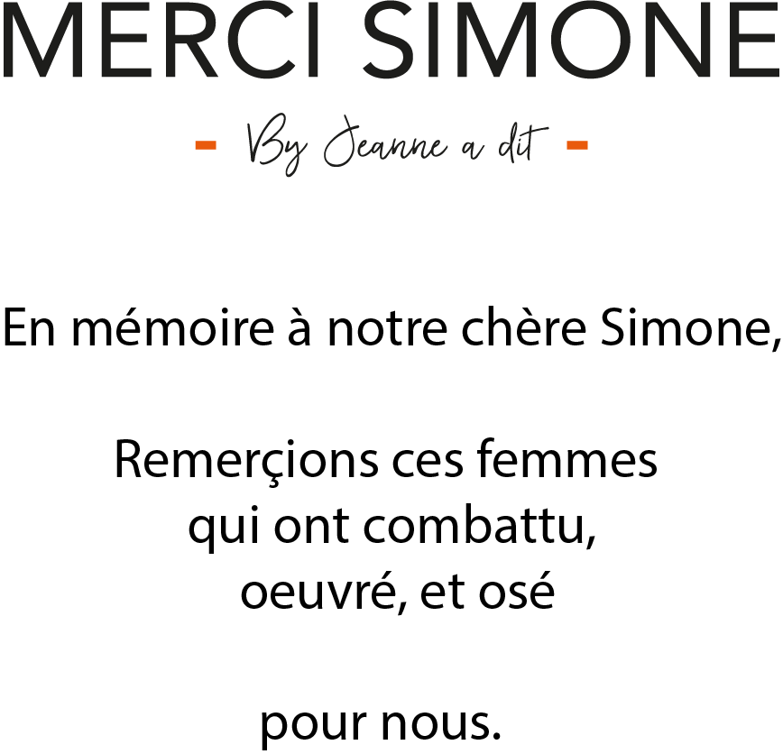 Sweat femme crop large "Merci Simone"