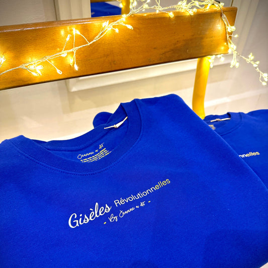 Sudadera cropped de mujer de algodón orgánico "we can do it" leopardo