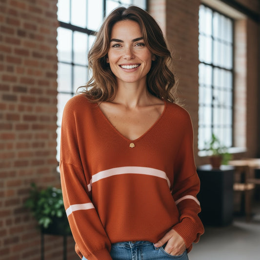 Jersey de mujer de lana merino Made in France "Héléna"