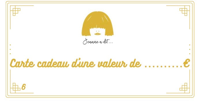 Carte cadeau