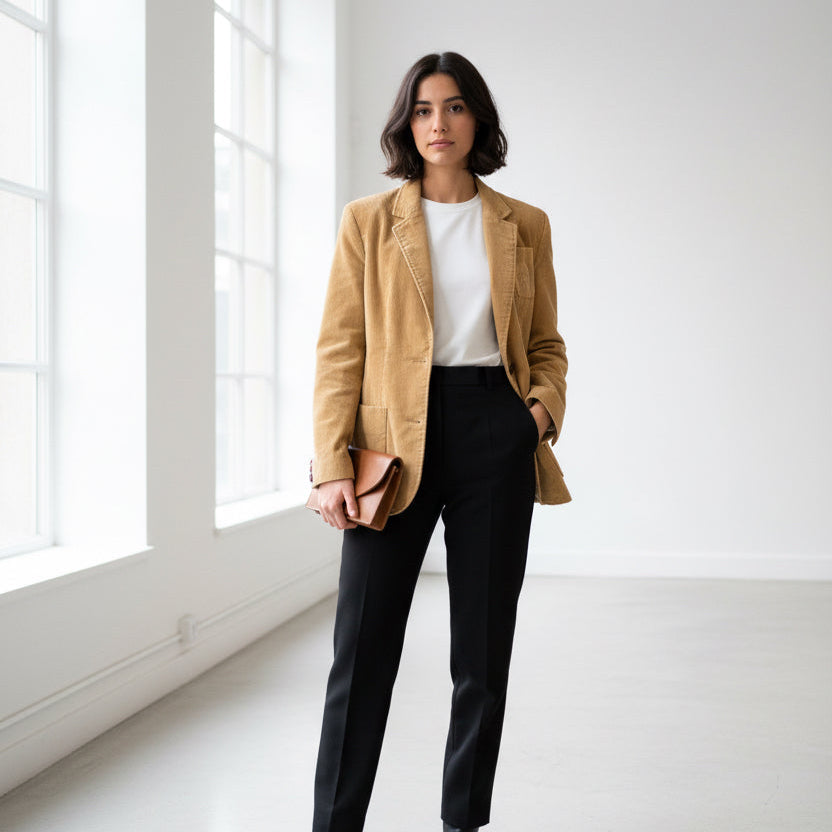 La veste vintage en velours