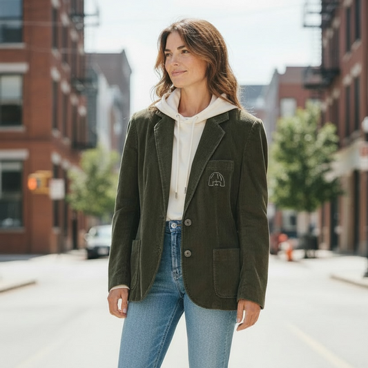 La veste vintage en velour de Jeanne