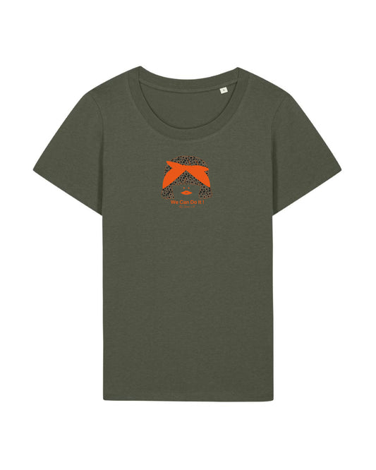 T-shirt femme Dora en coton Bio " we can do it"
