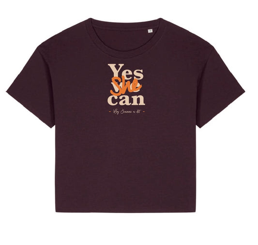 Camiseta grande de mujer de algodón orgánico "Flor"