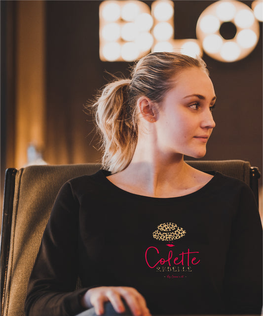 Sudadera de mujer de algodón orgánico "Colette la rebelde"