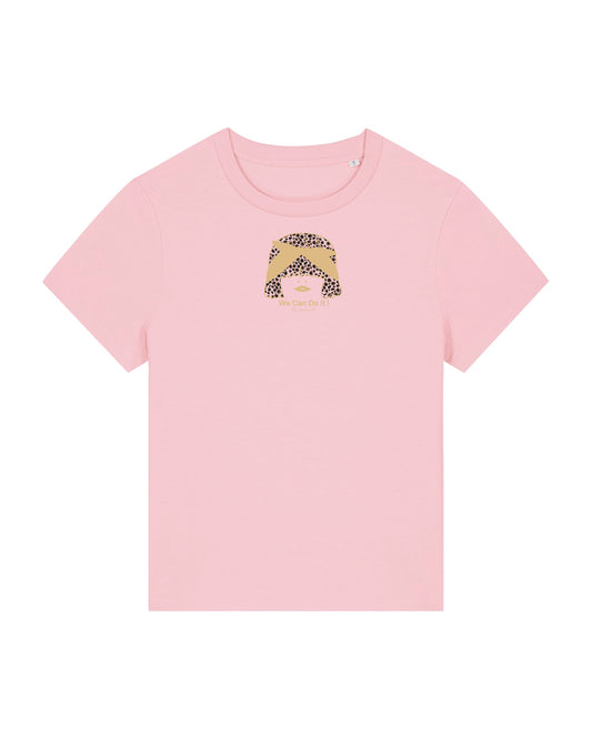 T-shirt femme Basic en coton Bio " We Can Do It "