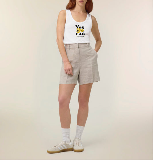 Débardeur femme en coton bio "yes she can"