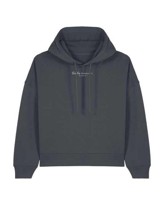 Sudadera con capucha Cropissime para mujer de "Jeanne" en algodón orgánico