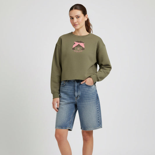 Sweat droit femme "we can do it" en coton Bio