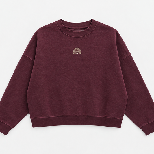 Sweat en TENCEL broderie dorée