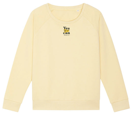 Sweat femme en coton Bio " Yes she can "
