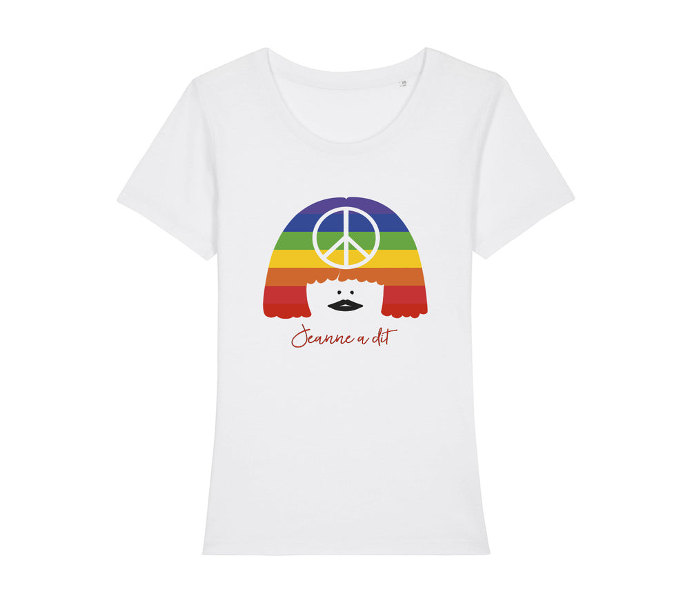 T-shirt femme en coton Bio " Peace and Love "