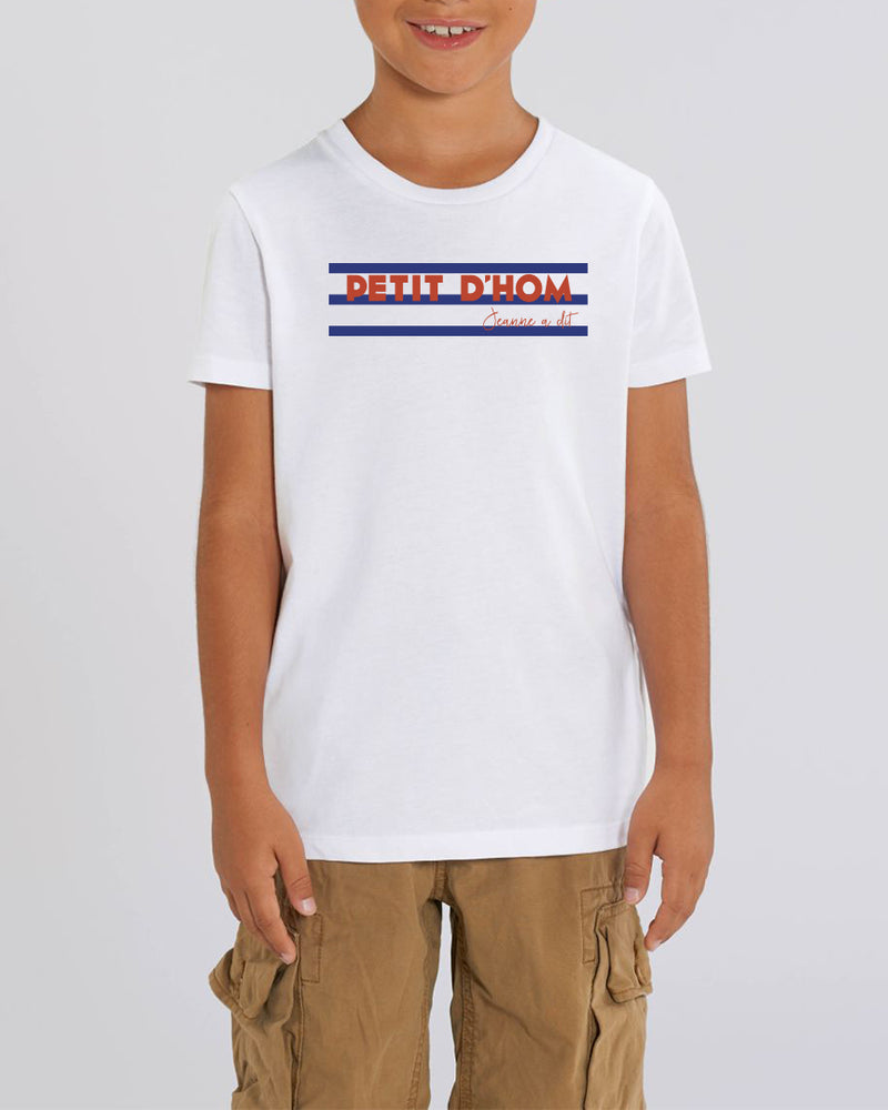 T-shirt enfant en coton bio " Petit d'Hom " marin