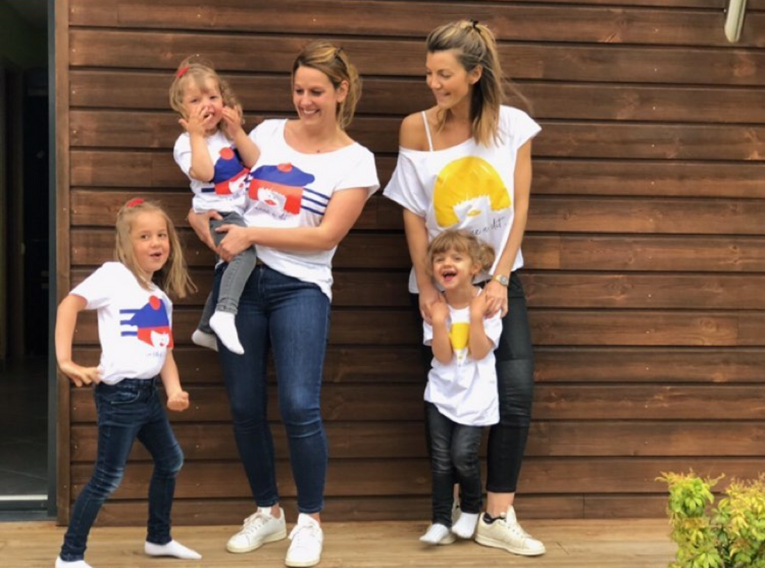 Looks matchy-matchy mère-fille éthiques en t-shirts coton bio Jeanne a dit"