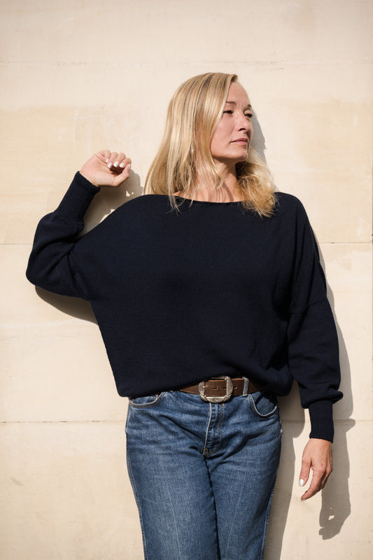 Women's merino wool sweater Made in France "Héléna"