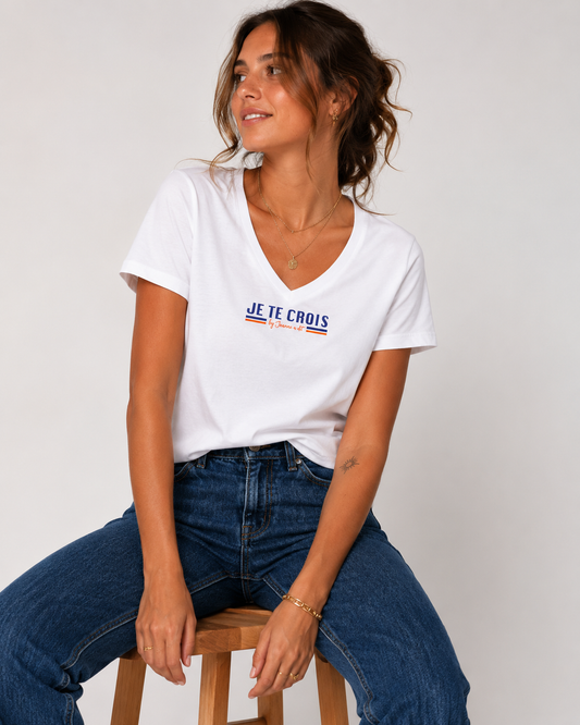 Camiseta hombre algodón orgánico "Te creo"