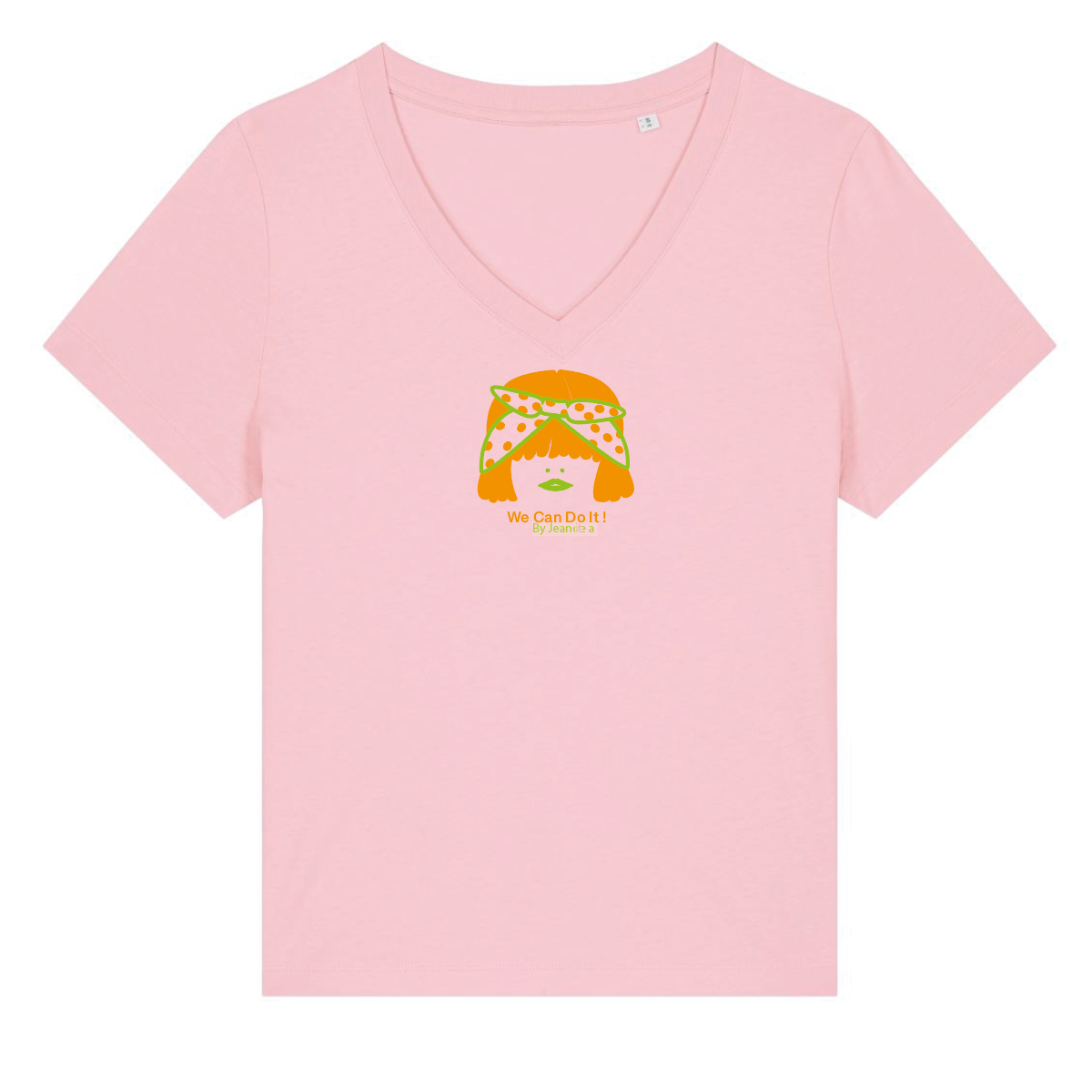 Camiseta de algodón orgánico mujer George "We can do it"