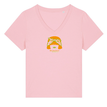 Camiseta de algodón orgánico mujer George "We can do it"