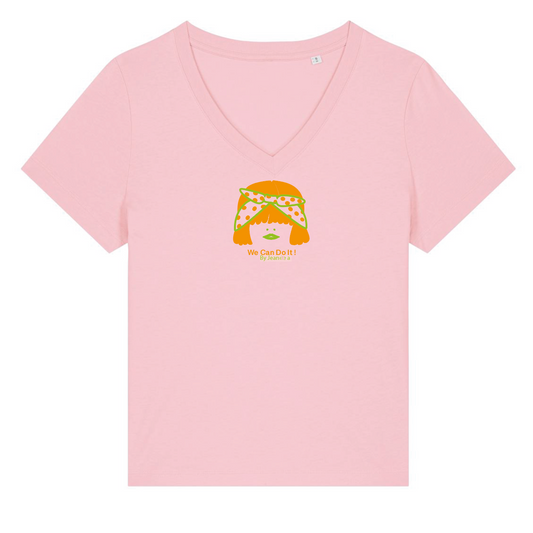 Camiseta de algodón orgánico mujer George "We can do it"