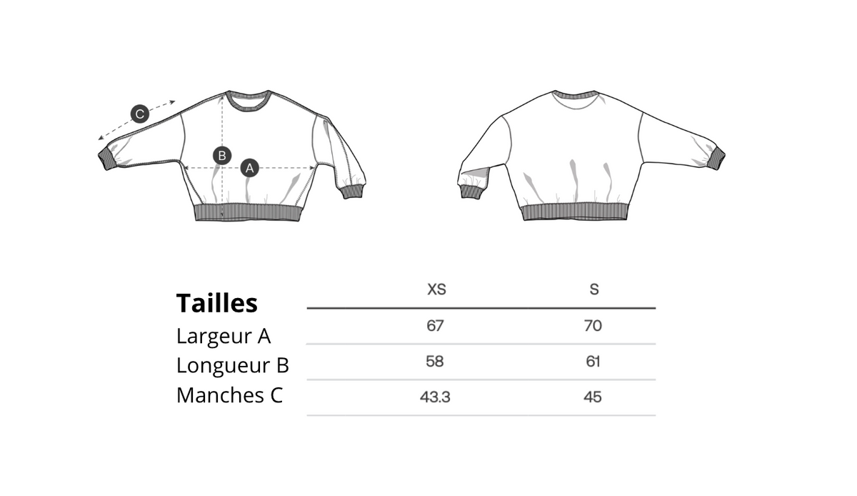 Sweat en TENCEL broderie dorée