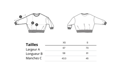 Sweat en TENCEL broderie dorée
