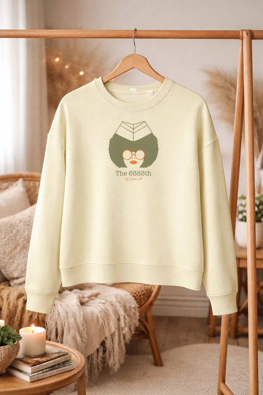 Sudadera cropped de mujer de algodón orgánico "we can do it" leopardo