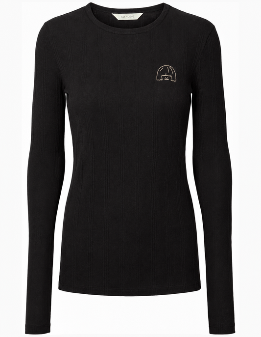 T-shirt manche longue violette