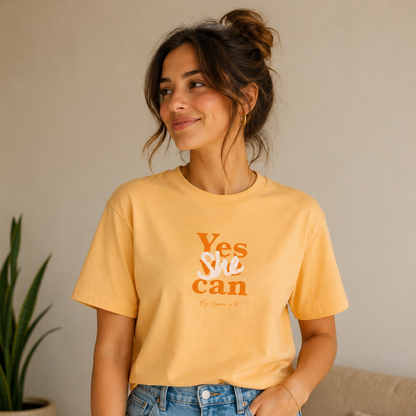 Large women's organic cotton T-shirt "Flower"