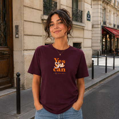 T-shirt femme en Tencel "Yes she can"