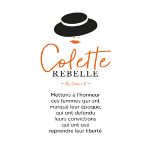Sweat femme en coton Bio "Colette la rebelle"