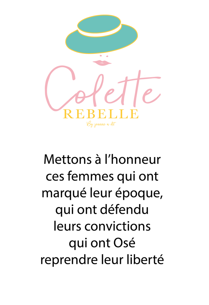 T-shirt femme en lin  Made in France "Colette la rebelle"