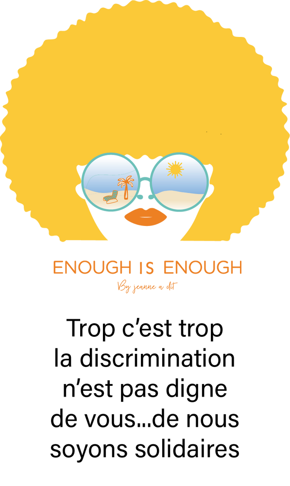 T-shirt femme Large en coton Bio " Enough is enough "