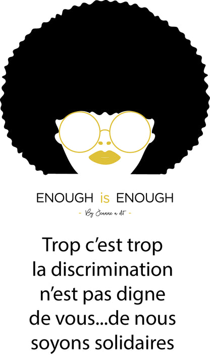 Sweat BOXY à capuche pour femme  "enough is enough "
