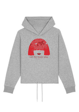 Sweat femme en coton Bio Bobo " let the music play "