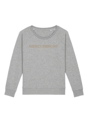 Sweat femme coton Bio "Merci simone"