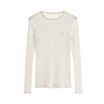 T-shirt manche longue violette