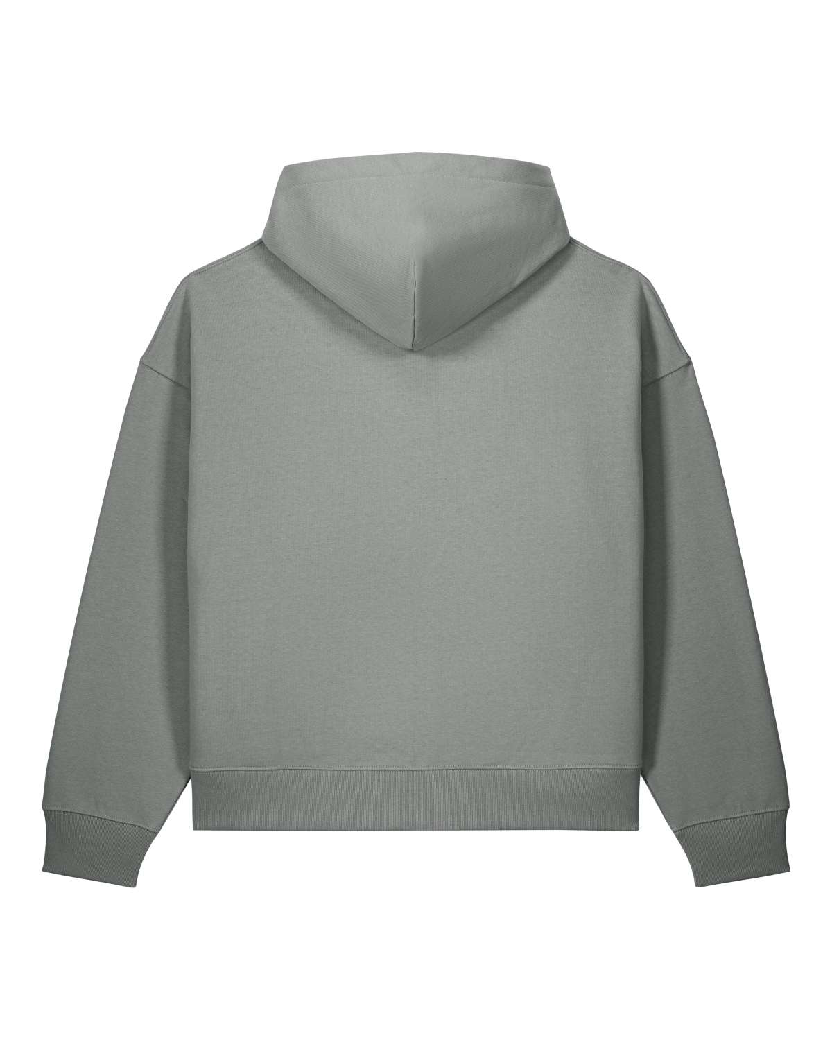 Chaqueta con cremallera de algodón orgánico con bordado en la espalda