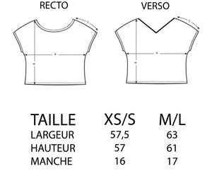 T-shirt femme en coton Made in France Bio "Zèbre"