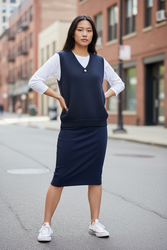 débardeur "Marguerite" en laine mérinos