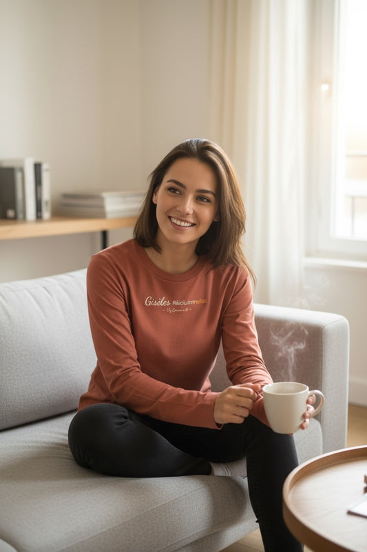 T-shirt femme à manches longues en coton Bio " Gisèles revolutionnelles"