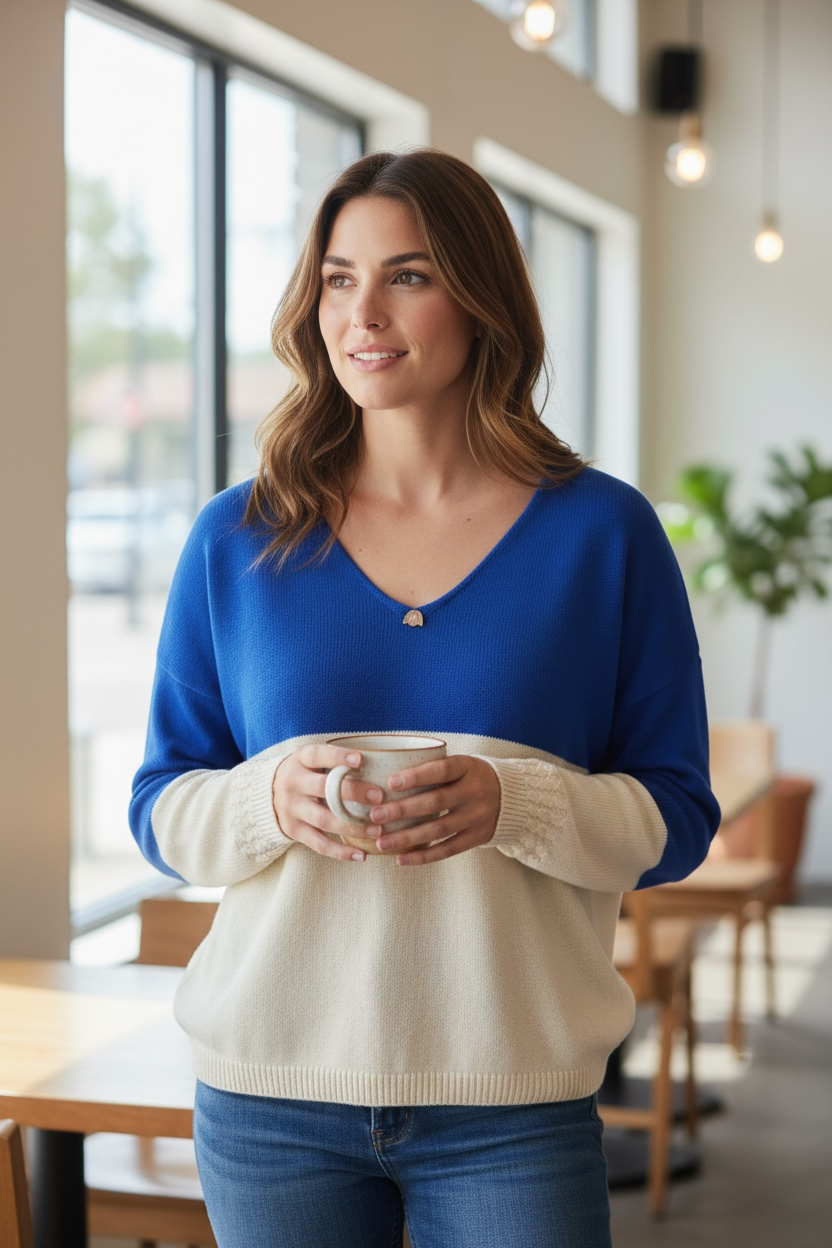 Jersey de mujer de lana merino Made in France "Héléna"