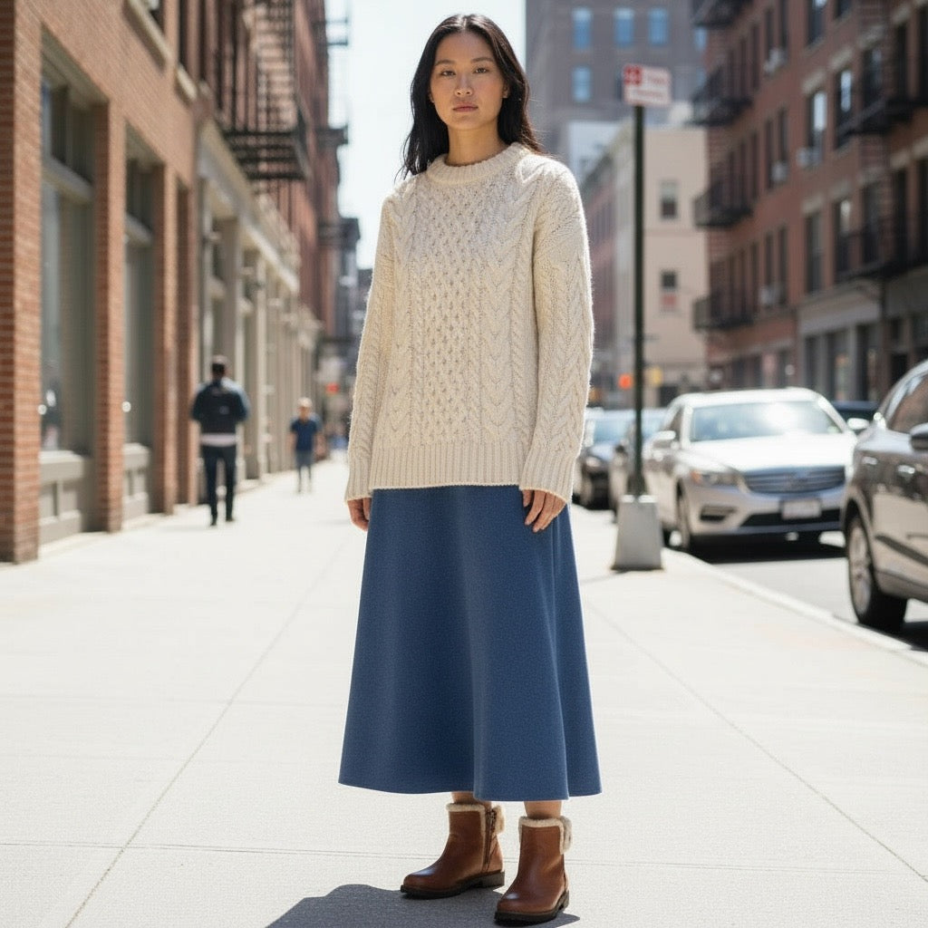 Made in France "Falbala" winter skirt