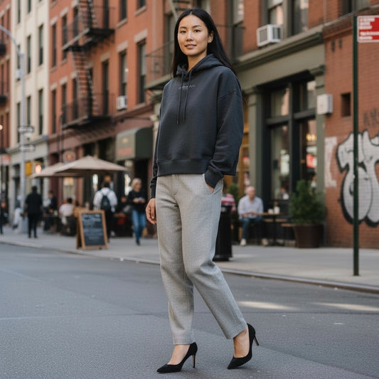 Cropissime hooded sweatshirt from "Jeanne" for women in organic cotton