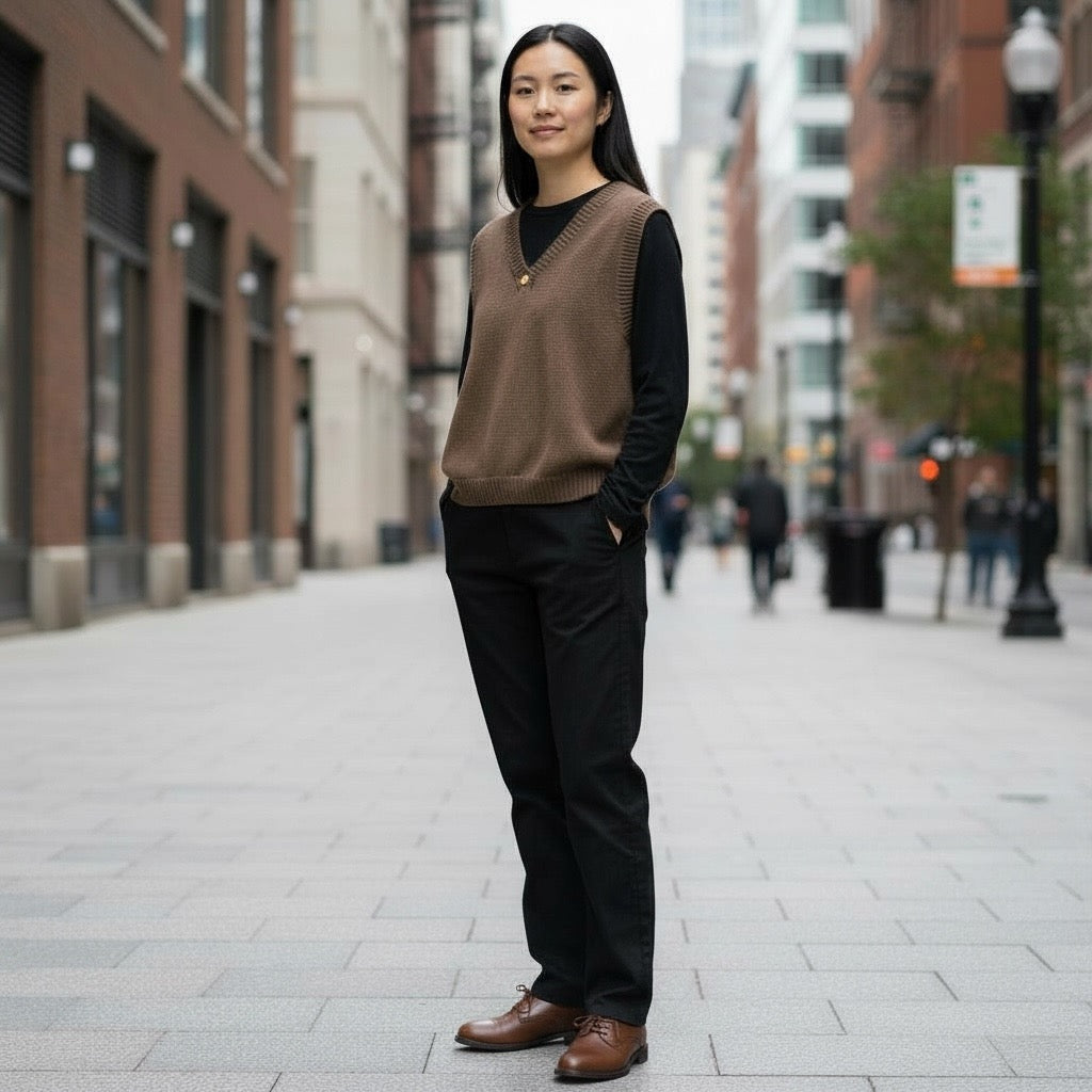 débardeur "Marguerite" en laine mérinos