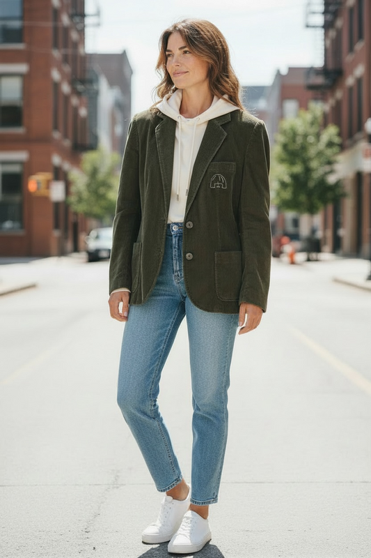 La veste vintage en velour de Jeanne