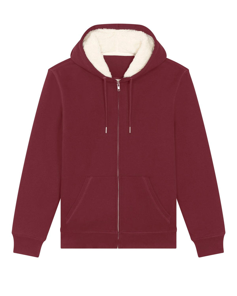 Women's zipped sweatshirt lined with organic cotton "So Sweet"