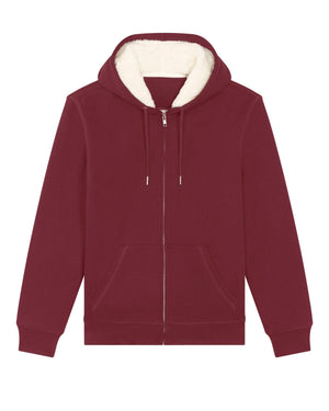 Women's zipped sweatshirt lined with organic cotton "So Sweet"