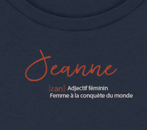 Aretha sweat " Définition de Jeanne " en coton Bio